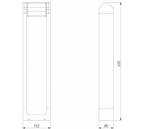 Наземный низкий светильник Elektrostandard DORS a062881