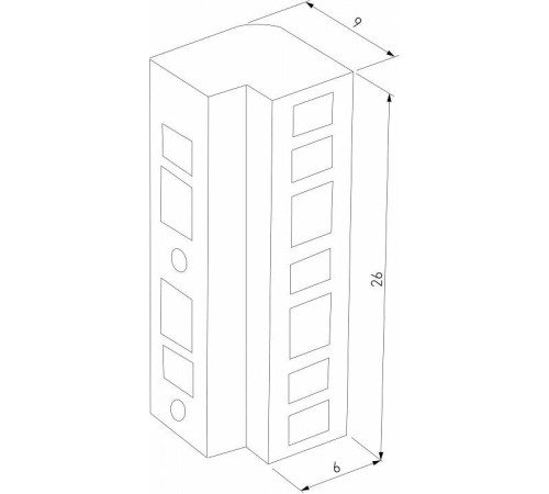 Соединитель угловой внутренний для треков накладных Elektrostandard Flat Magnetic a063737