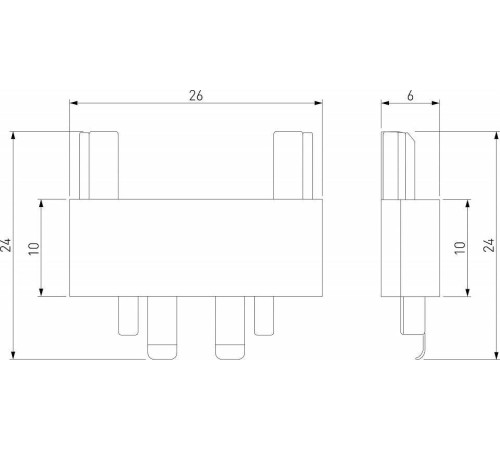 Соединитель линейный для треков Elektrostandard Flat Magnetic a063739