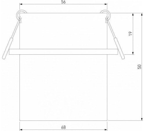 Встраиваемый светильник Elektrostandard Moll a064243