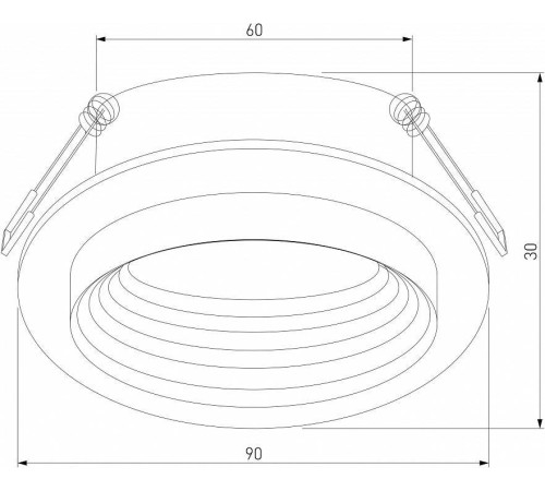 Встраиваемый светильник Elektrostandard Senso a064250