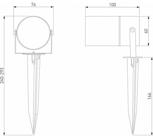 Наземный низкий светильник Elektrostandard Landscape a064423