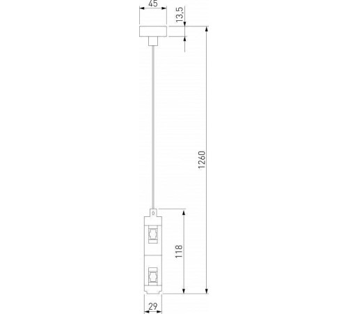 Подвес для трека Elektrostandard Esthetic Magnetic a065440