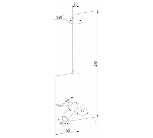 Бра с подсветкой Elektrostandard Sarca a066403