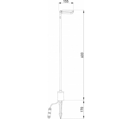 Наземный низкий светильник Elektrostandard Joli Joli (35182/S) черный