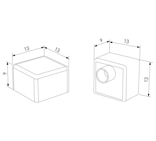 Заглушка для профиля Elektrostandard ZLL-2-ALP027