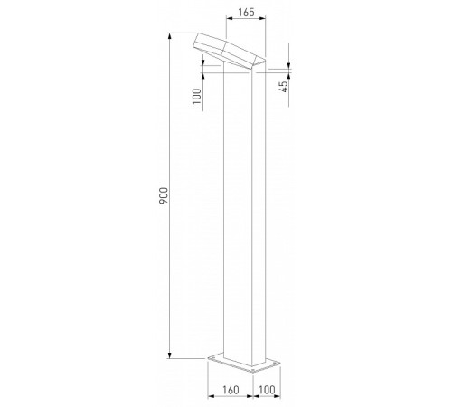 Наземный высокий светильник Elektrostandard Sensor 1542 TECHNO LED