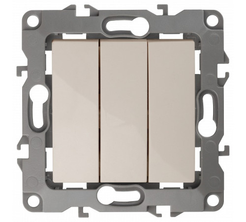 Выключатель трехклавишный без рамки Эра Эра 12 12-1107-02