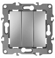 Выключатель трехклавишный без рамки Эра Эра 12 12-1107-03