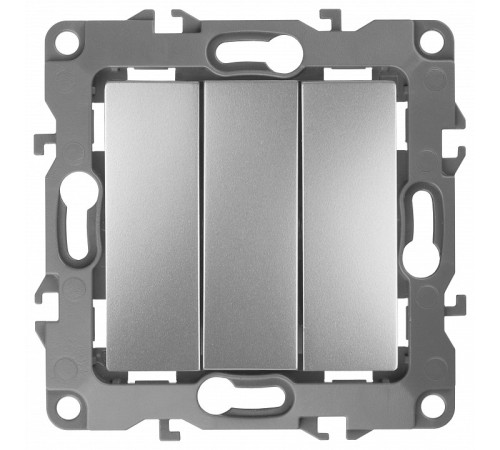 Выключатель трехклавишный без рамки Эра Эра 12 12-1107-03