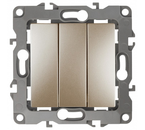 Выключатель трехклавишный без рамки Эра Эра 12 12-1107-04