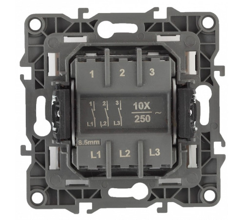 Выключатель трехклавишный без рамки Эра Эра 12 12-1107-04