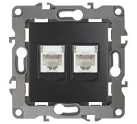 Розетка двойная Ethernet RJ-45 без рамки Эра Эра 12 12-3108-05