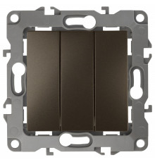 Переключатель трехклавишный без рамки Эра Эра 12 12-1107-13