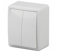 Выключатель двухклавишный Эра Эра Эксперт 11-1204-01