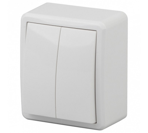 Выключатель двухклавишный Эра Эра Эксперт 11-1204-01