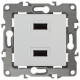 Розетка USB, без рамки Эра Эра 12 12-4110-01