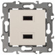 Розетка USB, без рамки Эра Эра 12 12-4110-02