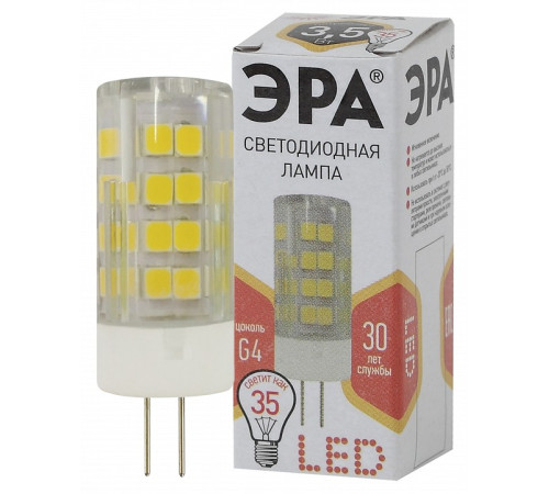 Лампа светодиодная Эра Стандарт LED JC-3,5W-220V-CER-827-G4