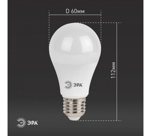 Лампа светодиодная Эра Стандарт LED A60-13W-860-E27
