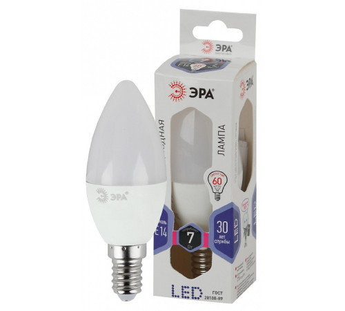Лампа светодиодная Эра Стандарт LED B35-7W-860-E14