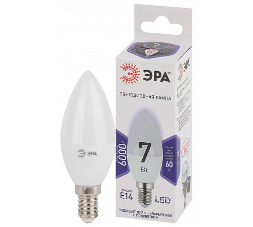Лампа светодиодная Эра Стандарт LED B35-7W-860-E14