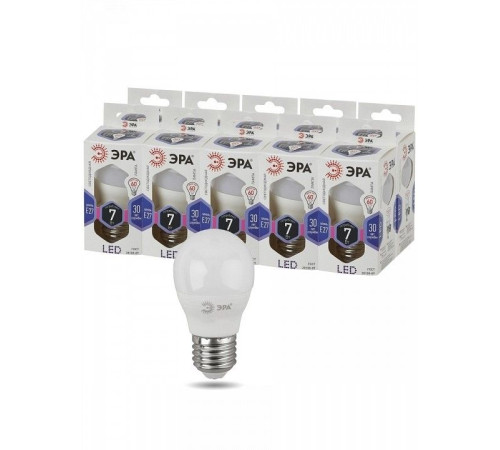 Лампа светодиодная Эра Стандарт LED P45-7W-860-E27