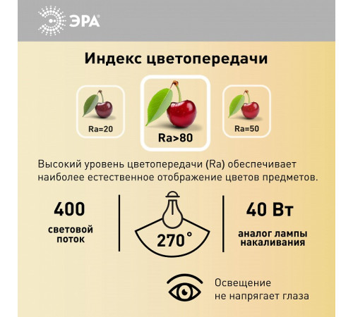 Лампа светодиодная Эра Стандарт LED T25-5W-CORN-840-E14