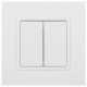 Выключатель двухклавишный без рамки Эра Эра Elegance 14-1104-01