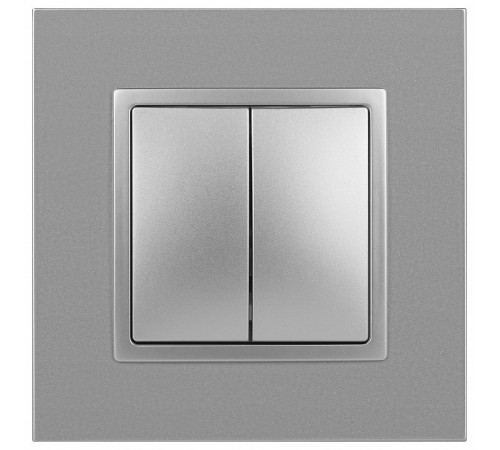 Выключатель двухклавишный без рамки Эра Эра Elegance 14-1104-03