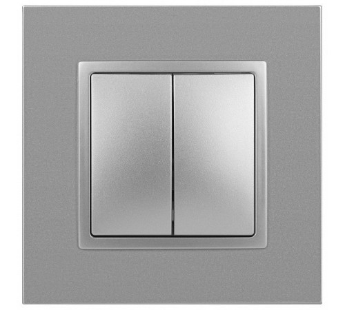 Переключатель двухклавишный без рамки Эра Эра Elegance 14-1106-03