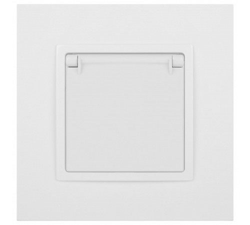 Розетка с заземлением и со шторкой, без рамки с крышкой Эра Эра Elegance 14-2103-01