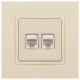 Розетка Ethernet RJ-45 без рамки Эра Эра Elegance 14-3108-02