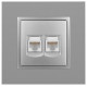 Розетка Ethernet RJ-45 без рамки Эра Эра Elegance 14-3108-03
