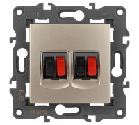 Розетка акустическая без рамки Эра Эра Elegance 14-3112-04