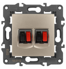 Розетка акустическая без рамки Эра Эра Elegance 14-3112-04