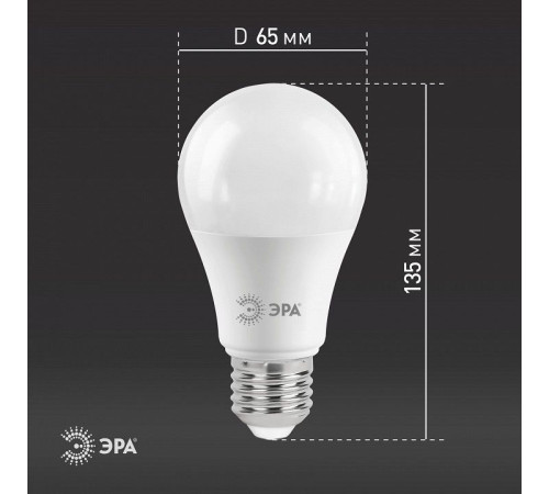 Лампа светодиодная Эра Стандарт LED A65-21W-827-E27