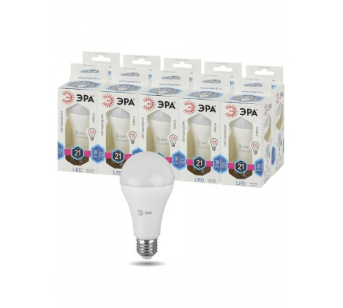 Лампа светодиодная Эра Стандарт LED A65-21W-840-E27