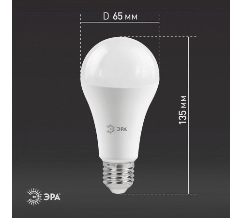 Лампа светодиодная Эра Стандарт LED A65-21W-860-E27