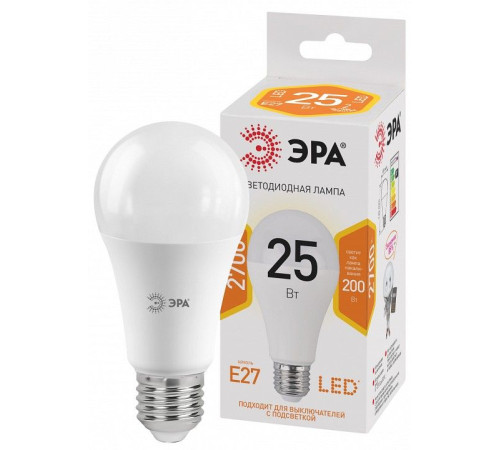 Лампа светодиодная Эра Стандарт LED A65-25W-827-E27