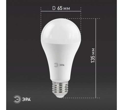 Лампа светодиодная Эра Стандарт LED A65-25W-827-E27