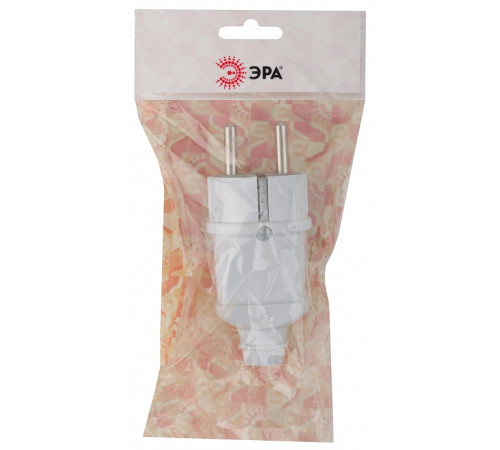 Вилка прямая с заземлением Эра Vx2-W