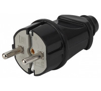 Вилка прямая с заземлением Эра  Vx2-B