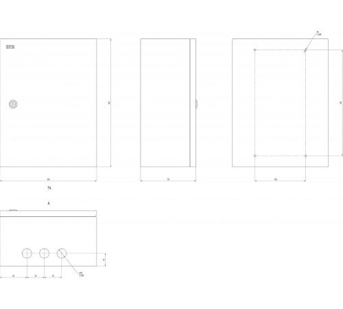 Электрический щиток накладной Эра NO_SIMPLE_STM_SHMP-04_IP31