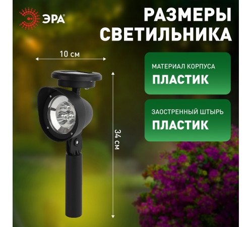 Наземный низкий светильник Эра ERAUF012-11