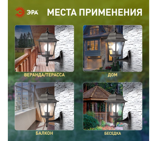 Светильник на штанге Эра НБУ 04-60-001 черный