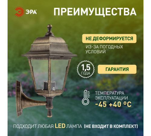 Светильник на штанге Эра НБУ 04-60-001 бронза