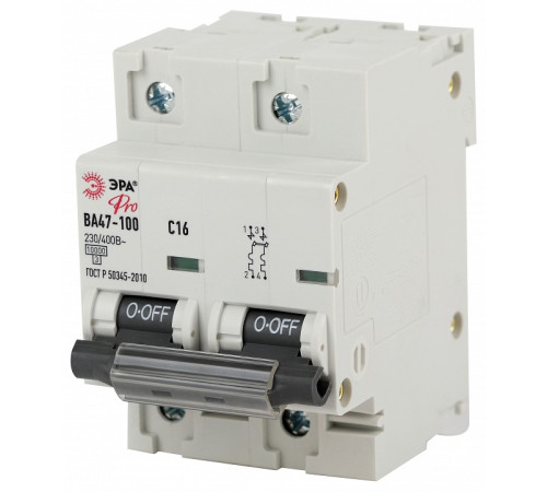 Автоматический выключатель 2P Эра ВА47-100 NO-902-272