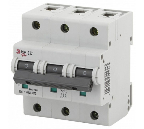 Автоматический выключатель 3P Эра ВА47-100 NO-902-281