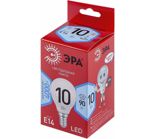 Лампа светодиодная Эра LED P45-10W-840-E14 R